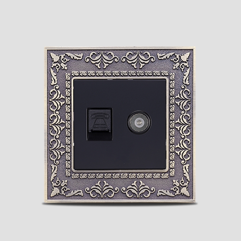 S5輕奢系列（雕花）-弱電類開關(guān)插座